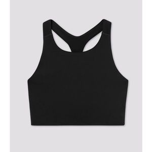 Girlfriend Collective Black Milo Racerback Bra
